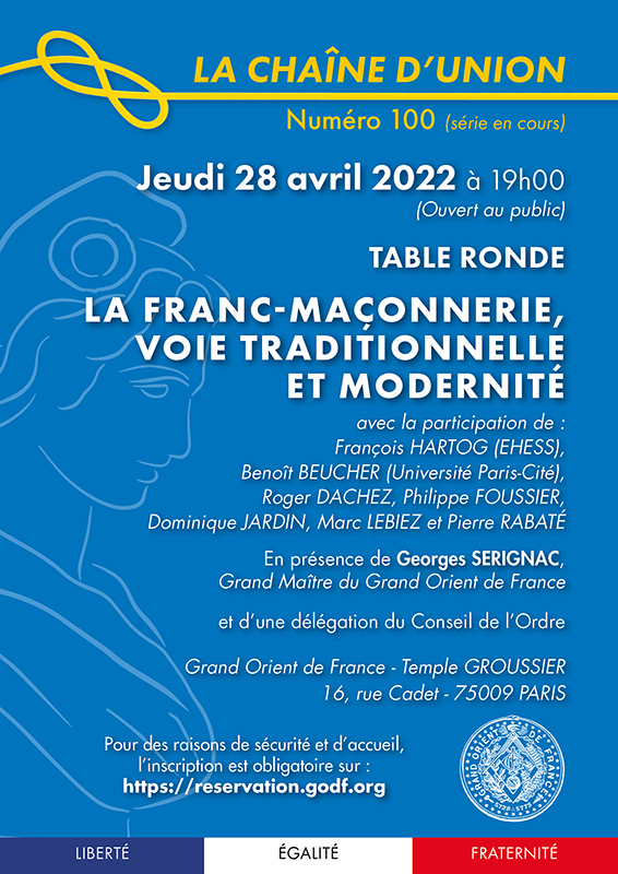 La Franc-maçonnerie, voie traditionnelle et modernité