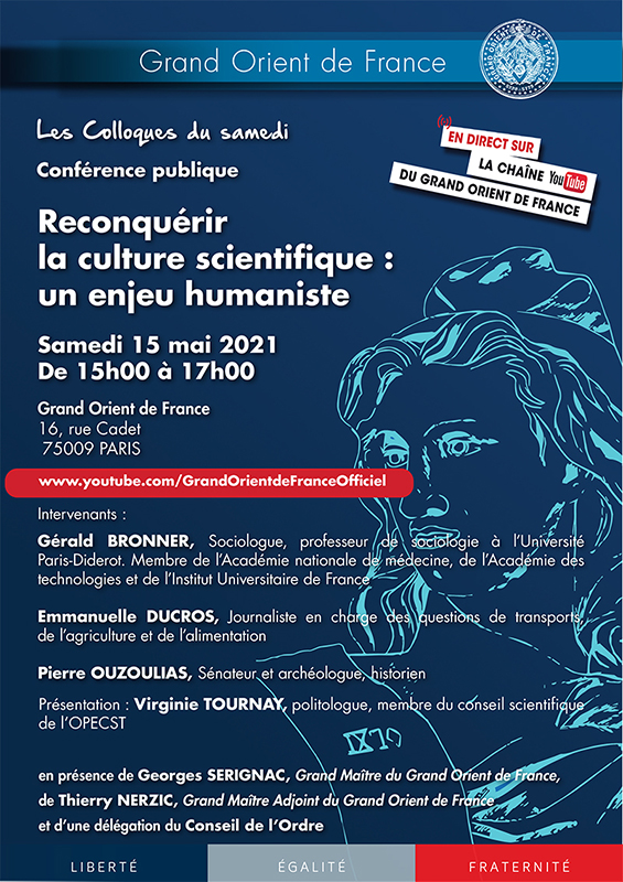 Reconquérir la culture scientifique : un enjeu humaniste - En direct sur Youtube