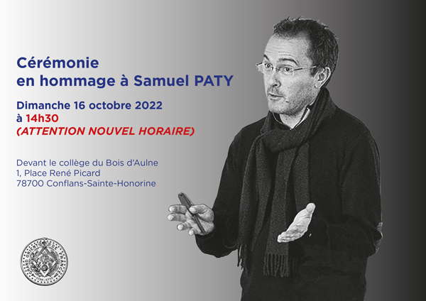 Cérémonie en hommage à Samuel PATY