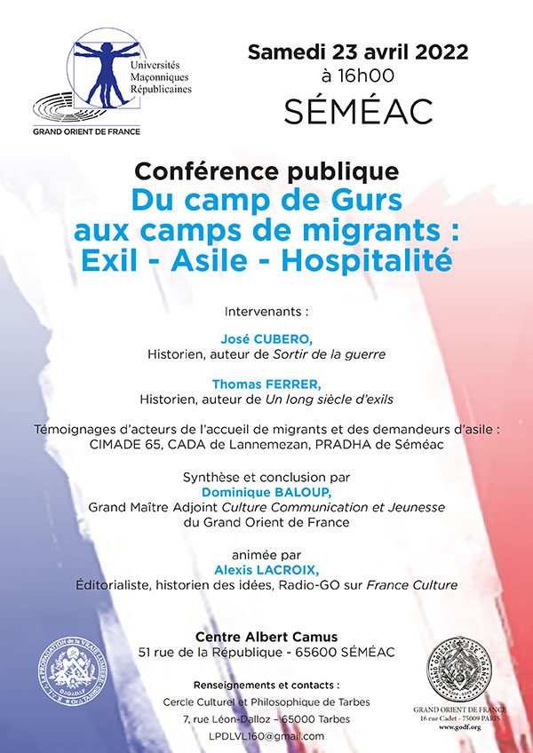Du camp de Gurs aux camps de migrants : Exil - Asile - Hospitalité