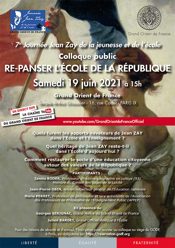 Re-panser l'école de la République (7e Journée Jean Zay de la Jeunesse et de l'école)