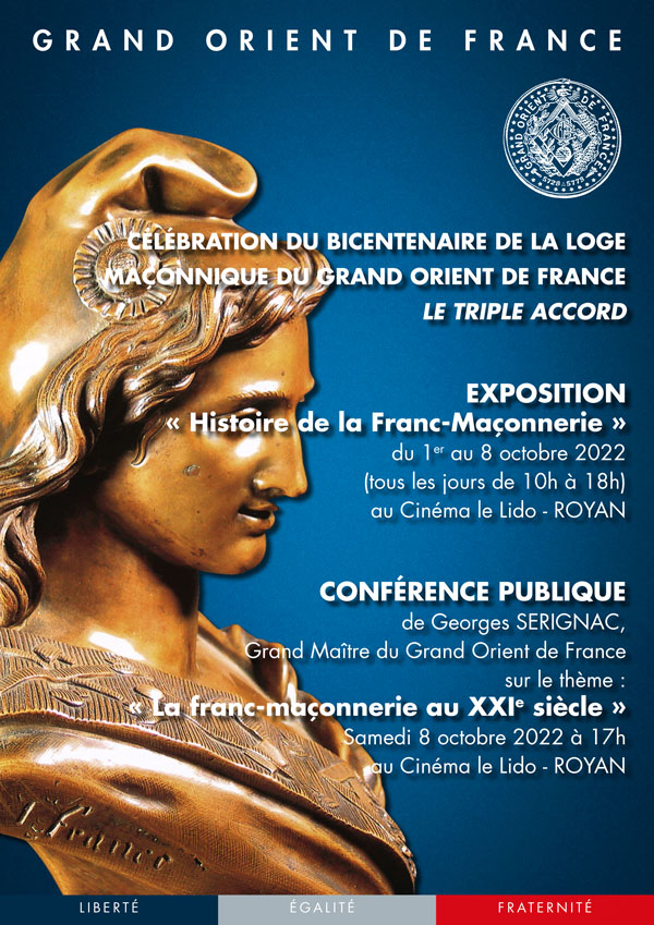 Célébration du bicentenaire de la Loge Le Triple Accord à Royan