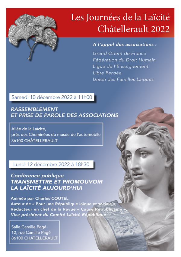 Les Journées de la Laïcité - Châtellerault 2022