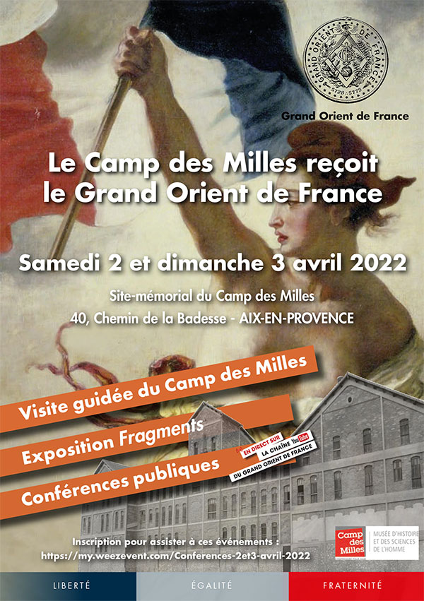Le Camp des Milles reçoit le Grand Orient de France