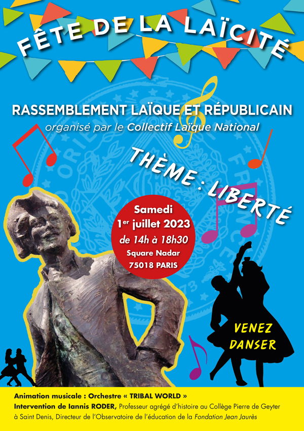 Fête de la Laïcité 2023 - Rassemblement laïque et républicain