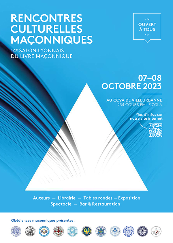 Rencontres culturelles maçonniques : 14e Salon Lyonnais du Livre Maçonnique