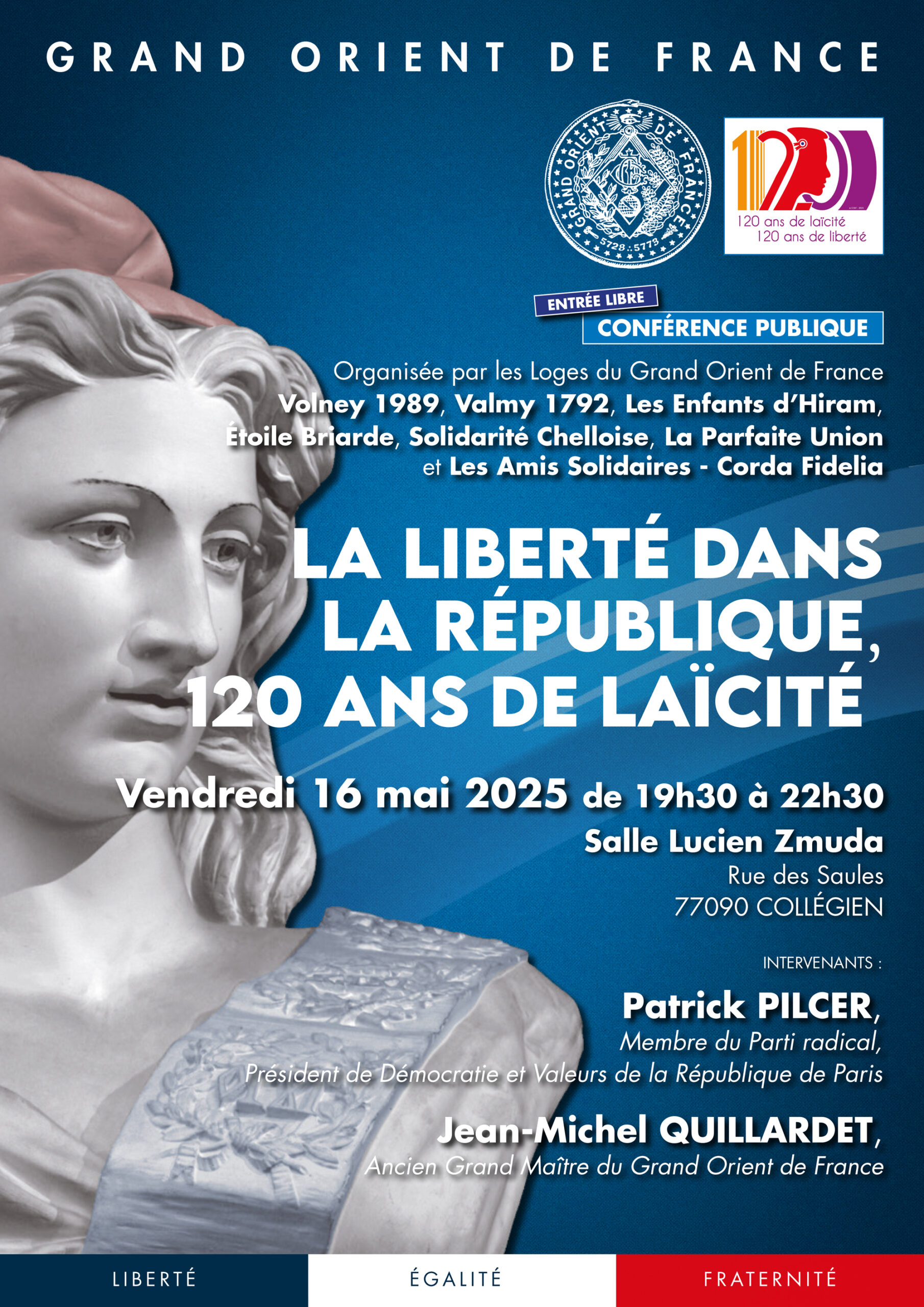 La Liberté dans la République, 120 ans de Laïcité