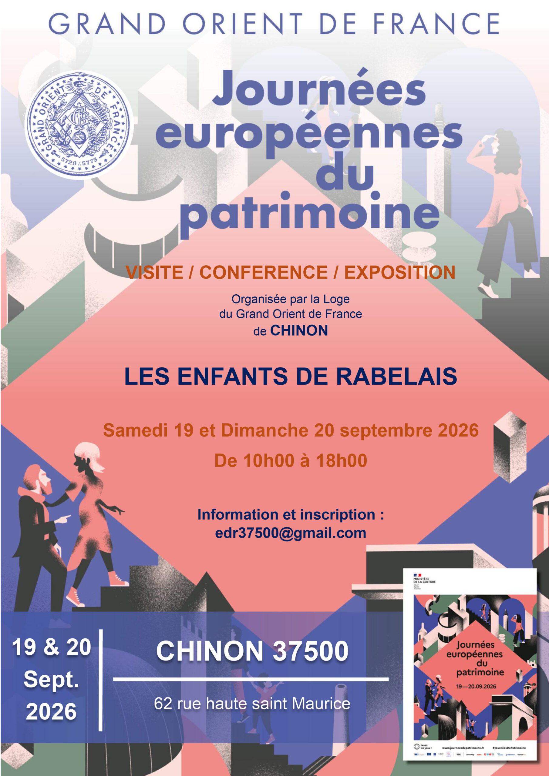 Visite du Temple maçonnique de Chinon (journées européennes du patrimoine)